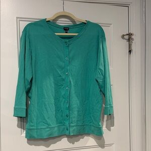 Rafaella Teal Knit Top